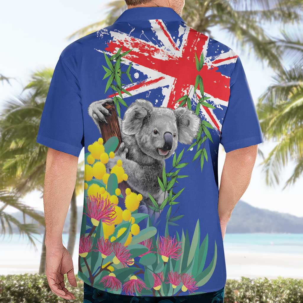 Australia Day Koala Hawaiian Shirt Aussie Aussie Aussie Oi Oi Oi Blue Color - Aussie Hoodie