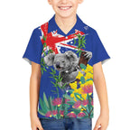 Australia Day Koala Hawaiian Shirt Aussie Aussie Aussie Oi Oi Oi Blue Color - Aussie Hoodie
