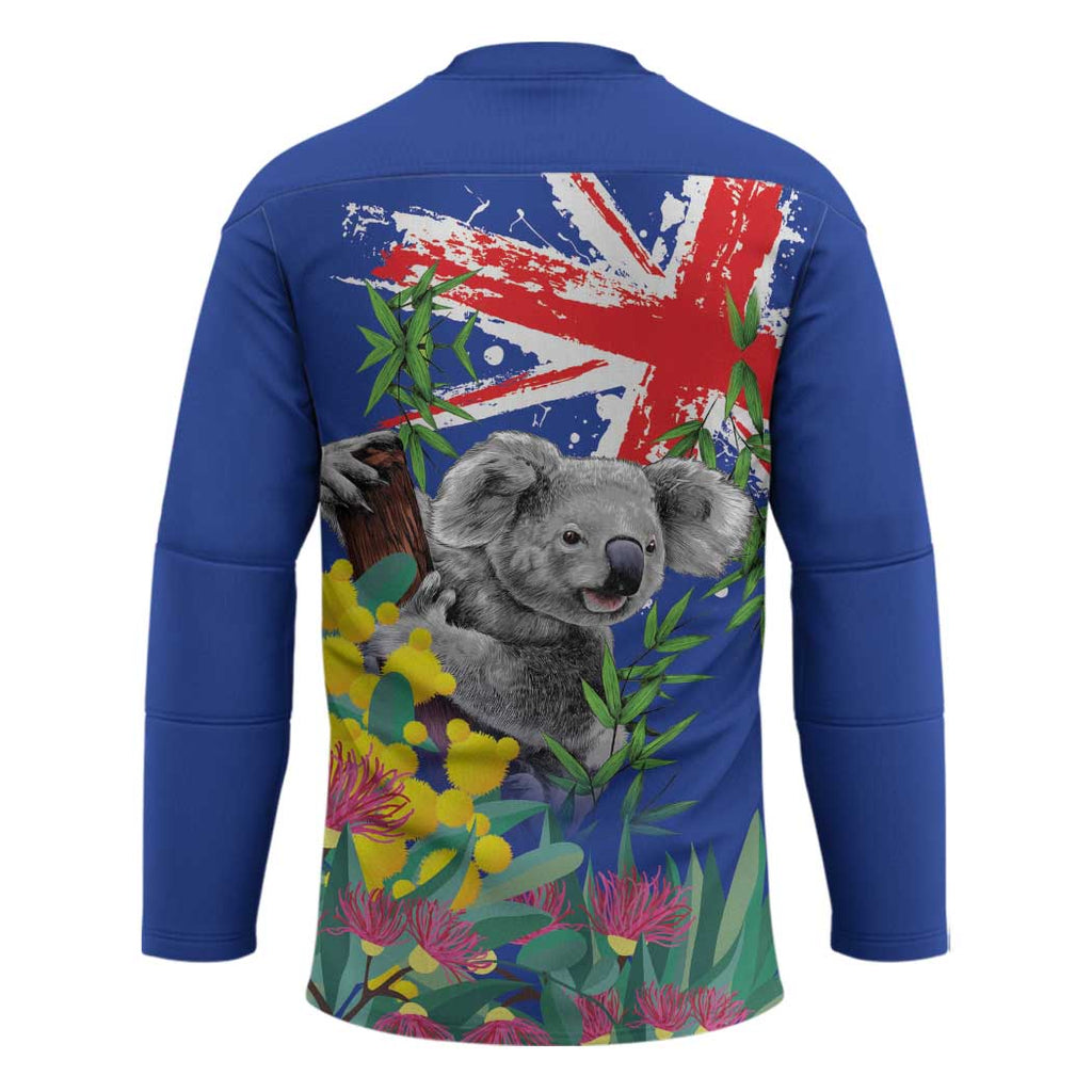 Australia Day Koala Hockey Jersey Aussie Aussie Aussie Oi Oi Oi Blue Color - Aussie Hoodie