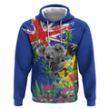 Australia Day Koala Hoodie Aussie Aussie Aussie Oi Oi Oi Blue Color - Aussie Hoodie