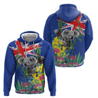 Australia Day Koala Hoodie Aussie Aussie Aussie Oi Oi Oi Blue Color - Aussie Hoodie