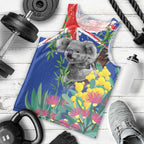 Australia Day Koala Men Tank Top Aussie Aussie Aussie Oi Oi Oi Blue Color - Aussie Hoodie