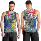 Australia Day Koala Men Tank Top Aussie Aussie Aussie Oi Oi Oi Blue Color - Aussie Hoodie