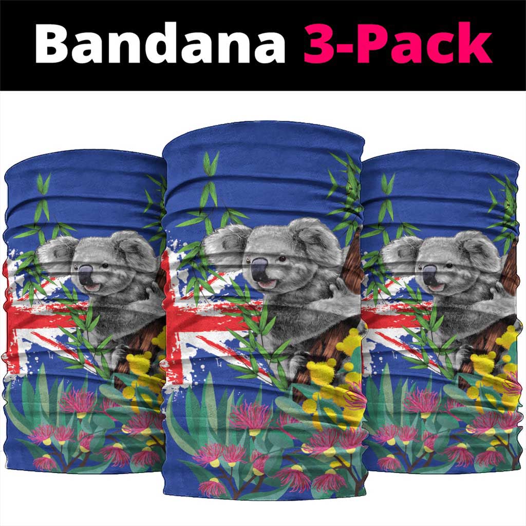 Australia Day Koala Neck Gaiter Aussie Aussie Aussie Oi Oi Oi Blue Color - Aussie Hoodie