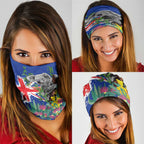 Australia Day Koala Neck Gaiter Aussie Aussie Aussie Oi Oi Oi Blue Color - Aussie Hoodie