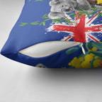 Australia Day Koala Pillow Cover Aussie Aussie Aussie Oi Oi Oi Blue Color - Aussie Hoodie