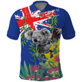 Australia Day Koala Polo Shirt Aussie Aussie Aussie Oi Oi Oi Blue Color - Aussie Hoodie