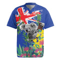 Australia Day Koala Rugby Jersey Aussie Aussie Aussie Oi Oi Oi Blue Color - Aussie Hoodie