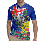 Australia Day Koala Rugby Jersey Aussie Aussie Aussie Oi Oi Oi Blue Color - Aussie Hoodie