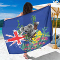 Australia Day Koala Sarong Aussie Aussie Aussie Oi Oi Oi Blue Color - Aussie Hoodie