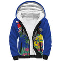 Australia Day Koala Sherpa Hoodie Aussie Aussie Aussie Oi Oi Oi Blue Color - Aussie Hoodie
