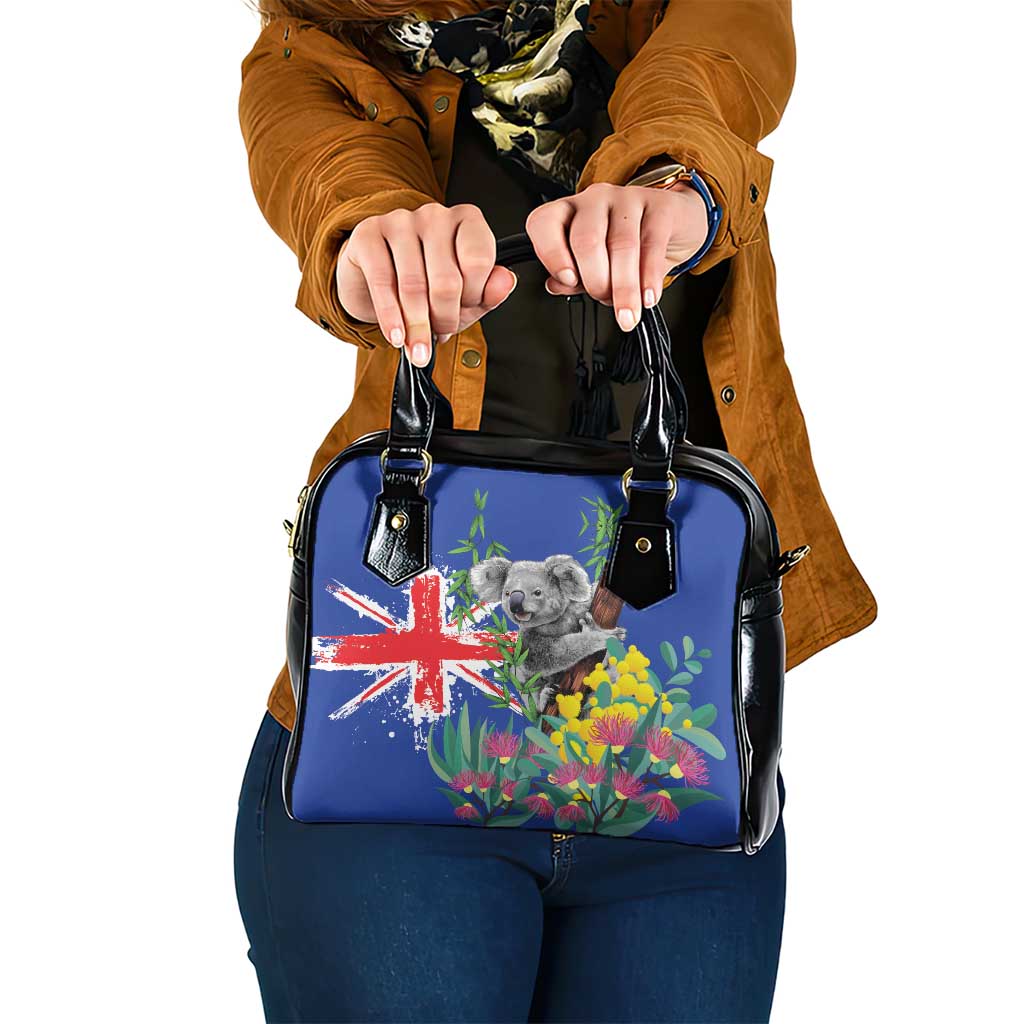 Australia Day Koala Shoulder Handbag Aussie Aussie Aussie Oi Oi Oi Blue Color - Aussie Hoodie