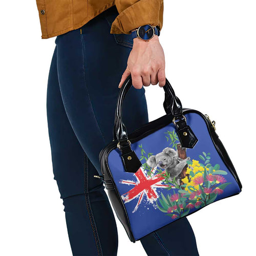 Australia Day Koala Shoulder Handbag Aussie Aussie Aussie Oi Oi Oi Blue Color - Aussie Hoodie