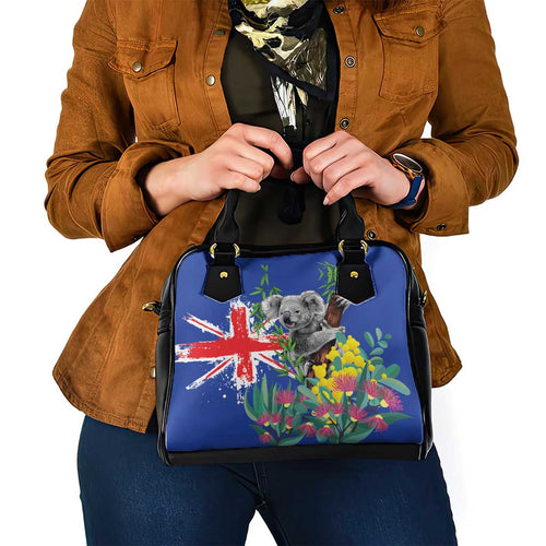 Australia Day Koala Shoulder Handbag Aussie Aussie Aussie Oi Oi Oi Blue Color - Aussie Hoodie