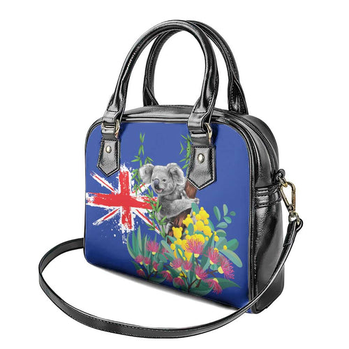 Australia Day Koala Shoulder Handbag Aussie Aussie Aussie Oi Oi Oi Blue Color - Aussie Hoodie