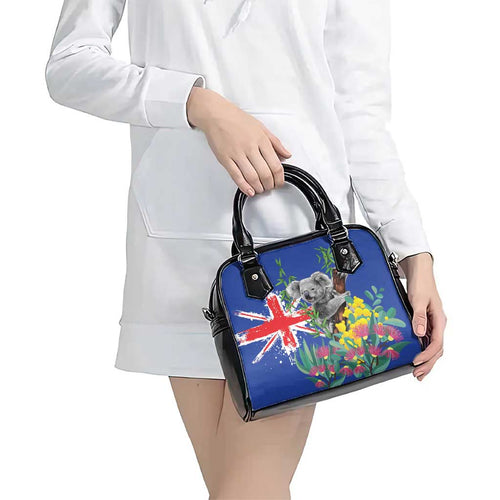 Australia Day Koala Shoulder Handbag Aussie Aussie Aussie Oi Oi Oi Blue Color - Aussie Hoodie