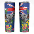 Australia Day Koala Skinny Tumbler Aussie Aussie Aussie Oi Oi Oi Blue Color - Aussie Hoodie