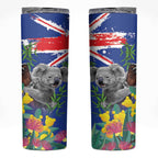 Australia Day Koala Skinny Tumbler Aussie Aussie Aussie Oi Oi Oi Blue Color - Aussie Hoodie