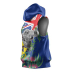 Australia Day Koala Sleeveless Hoodie Aussie Aussie Aussie Oi Oi Oi Blue Color - Aussie Hoodie