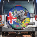 Australia Day Koala Spare Tire Cover Aussie Aussie Aussie Oi Oi Oi Blue Color - Aussie Hoodie