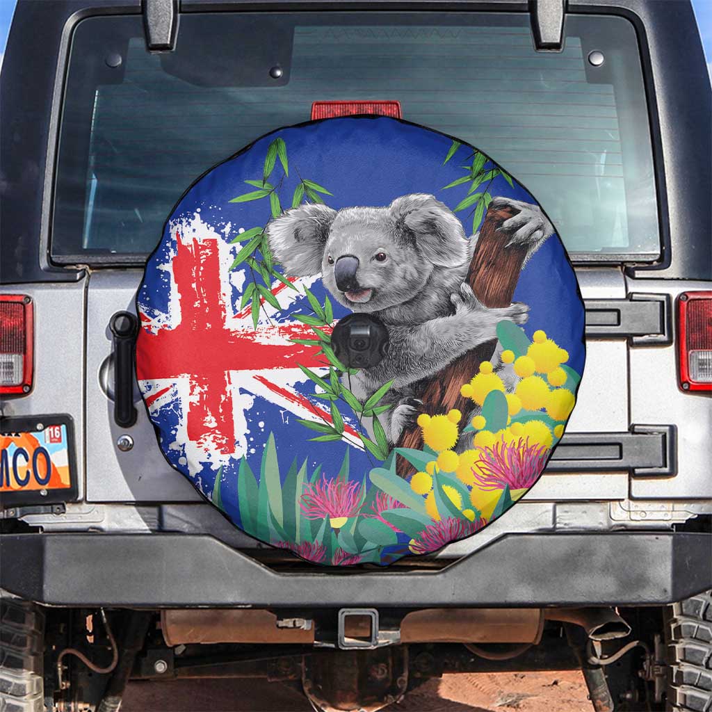 Australia Day Koala Spare Tire Cover Aussie Aussie Aussie Oi Oi Oi Blue Color - Aussie Hoodie