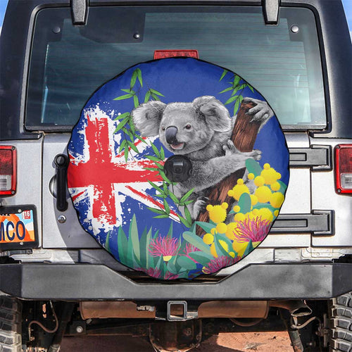 Australia Day Koala Spare Tire Cover Aussie Aussie Aussie Oi Oi Oi Blue Color - Aussie Hoodie