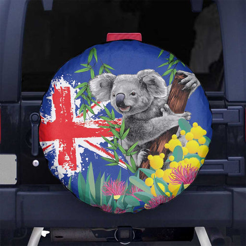 Australia Day Koala Spare Tire Cover Aussie Aussie Aussie Oi Oi Oi Blue Color - Aussie Hoodie