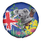 Australia Day Koala Spare Tire Cover Aussie Aussie Aussie Oi Oi Oi Blue Color - Aussie Hoodie