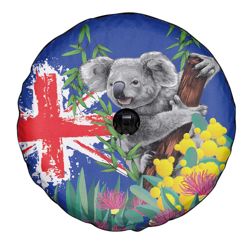 Australia Day Koala Spare Tire Cover Aussie Aussie Aussie Oi Oi Oi Blue Color - Aussie Hoodie
