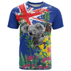 Australia Day Koala T Shirt Aussie Aussie Aussie Oi Oi Oi Blue Color - Aussie Hoodie