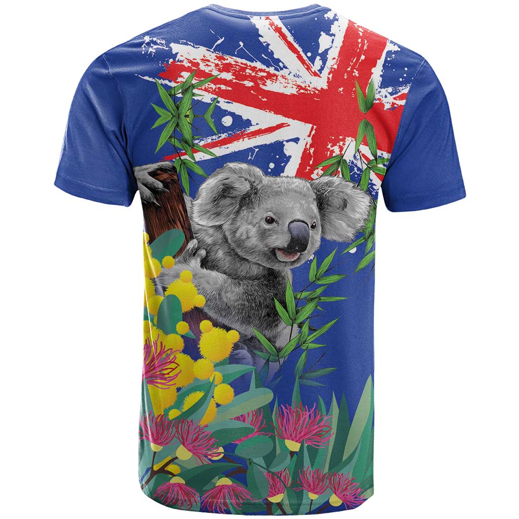 Australia Day Koala T Shirt Aussie Aussie Aussie Oi Oi Oi Blue Color - Aussie Hoodie