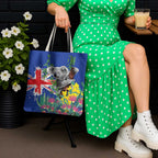 Australia Day Koala Tote Bag Aussie Aussie Aussie Oi Oi Oi Blue Color - Aussie Hoodie
