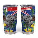 Australia Day Koala Tumbler Cup Aussie Aussie Aussie Oi Oi Oi Blue Color - Aussie Hoodie