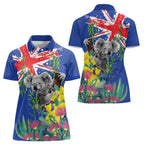 Australia Day Koala Women Polo Shirt Aussie Aussie Aussie Oi Oi Oi Blue Color - Aussie Hoodie