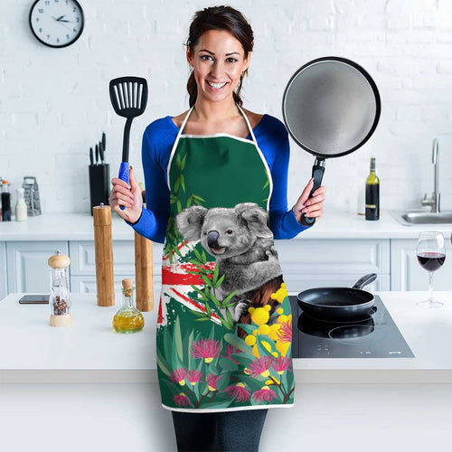Australia Day Koala Apron Aussie Aussie Aussie Oi Oi Oi National Color - Aussie Hoodie