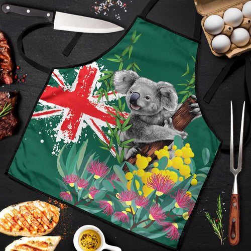 Australia Day Koala Apron Aussie Aussie Aussie Oi Oi Oi National Color - Aussie Hoodie