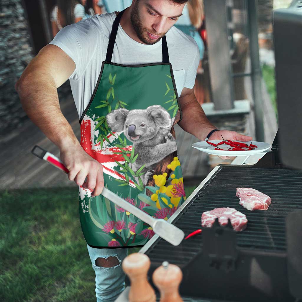 Australia Day Koala Apron Aussie Aussie Aussie Oi Oi Oi National Color - Aussie Hoodie
