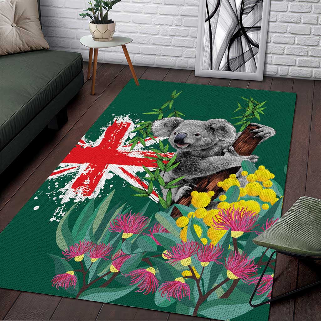 Australia Day Koala Area Rug Aussie Aussie Aussie Oi Oi Oi National Color - Aussie Hoodie