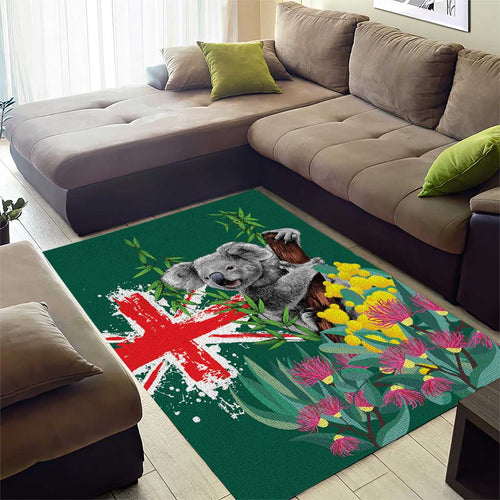 Australia Day Koala Area Rug Aussie Aussie Aussie Oi Oi Oi National Color - Aussie Hoodie