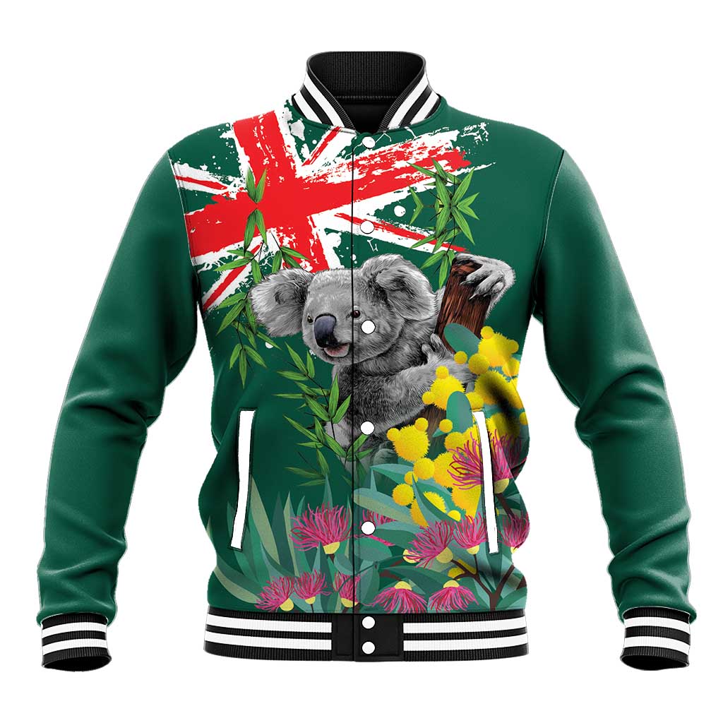 Australia Day Koala Baseball Jacket Aussie Aussie Aussie Oi Oi Oi National Color - Aussie Hoodie