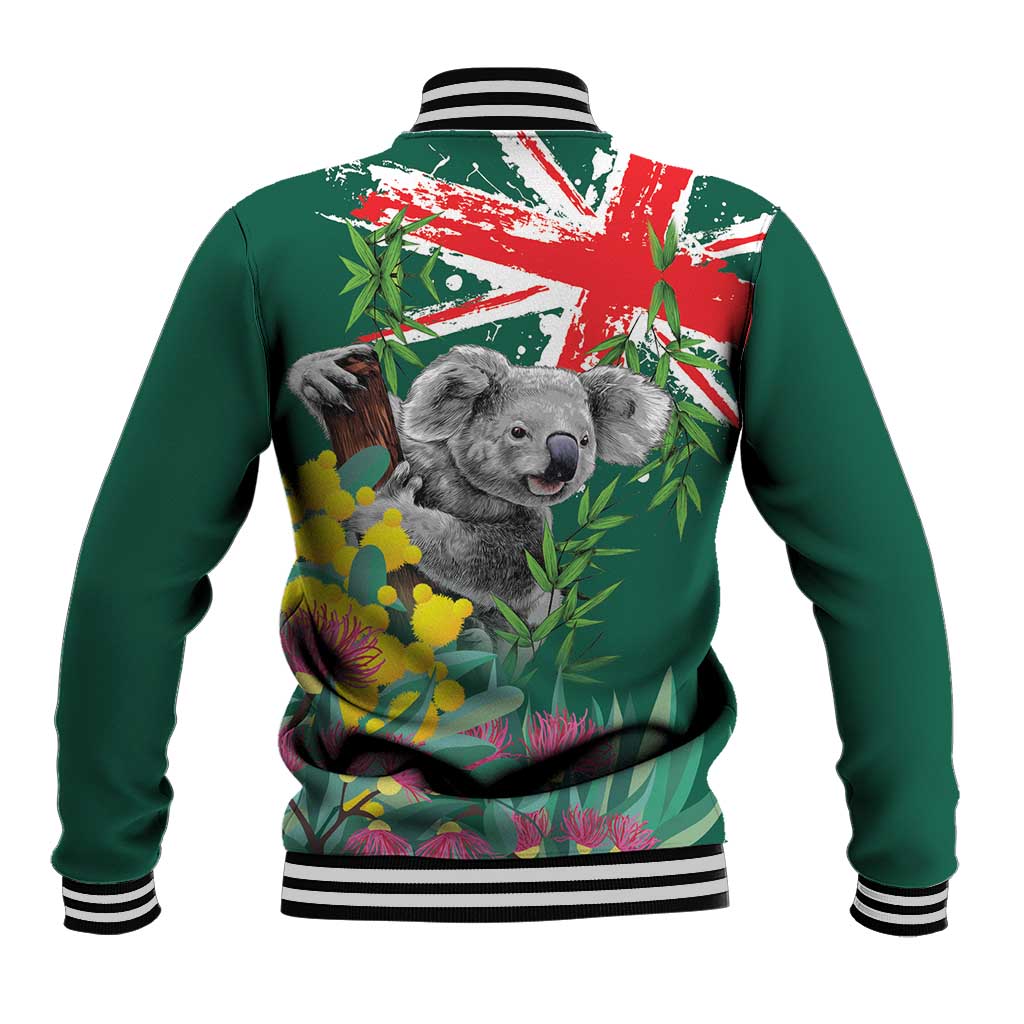 Australia Day Koala Baseball Jacket Aussie Aussie Aussie Oi Oi Oi National Color - Aussie Hoodie