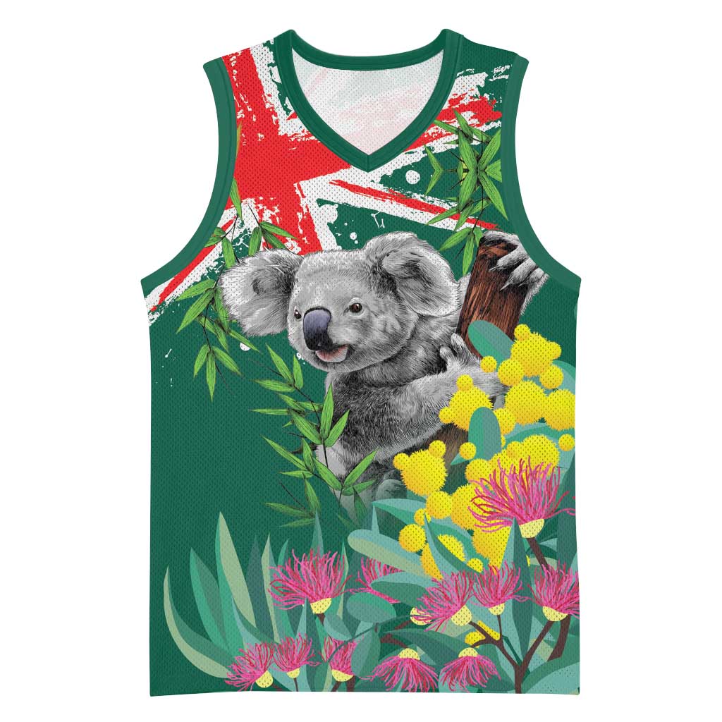 Australia Day Koala Basketball Jersey Aussie Aussie Aussie Oi Oi Oi National Color - Aussie Hoodie