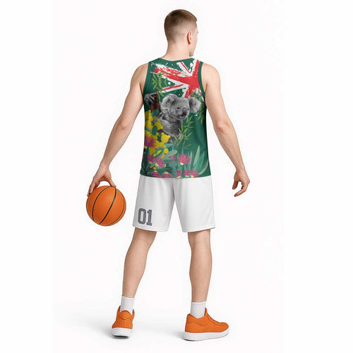Australia Day Koala Basketball Jersey Aussie Aussie Aussie Oi Oi Oi National Color - Aussie Hoodie