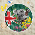 Australia Day Koala Beach Blanket Aussie Aussie Aussie Oi Oi Oi National Color - Aussie Hoodie