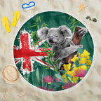 Australia Day Koala Beach Blanket Aussie Aussie Aussie Oi Oi Oi National Color - Aussie Hoodie