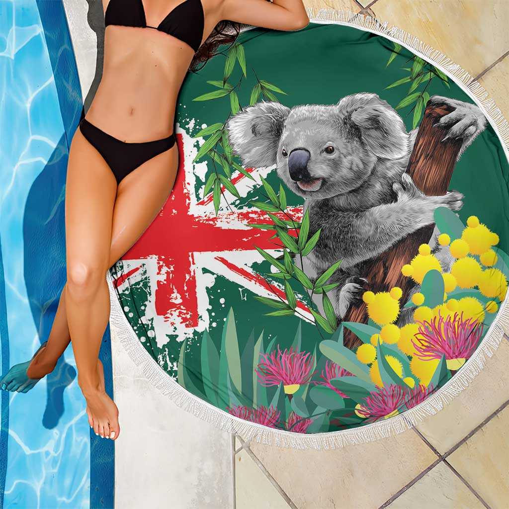Australia Day Koala Beach Blanket Aussie Aussie Aussie Oi Oi Oi National Color - Aussie Hoodie