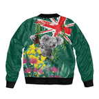Australia Day Koala Bomber Jacket Aussie Aussie Aussie Oi Oi Oi National Color - Aussie Hoodie