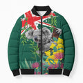Australia Day Koala Bomber Puffer Jacket Aussie Aussie Aussie Oi Oi Oi National Color - Aussie Hoodie