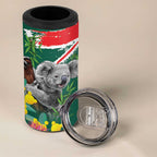 Australia Day Koala 4 in 1 Can Cooler Tumbler Aussie Aussie Aussie Oi Oi Oi National Color - Aussie Hoodie