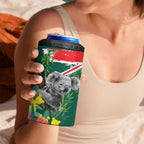 Australia Day Koala 4 in 1 Can Cooler Tumbler Aussie Aussie Aussie Oi Oi Oi National Color - Aussie Hoodie